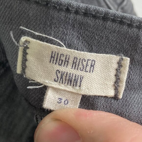 Madewell Gray Hand Cut High Riser Denim Shorts - Picture 3 of 8